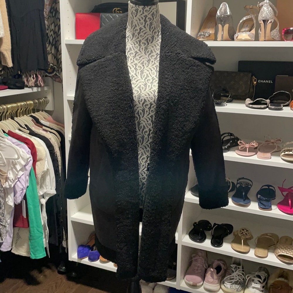 Aqua size small reversible parka